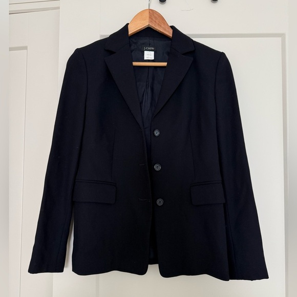 J.Crew Navy Wool Blazer size 2 - Picture 1 of 7